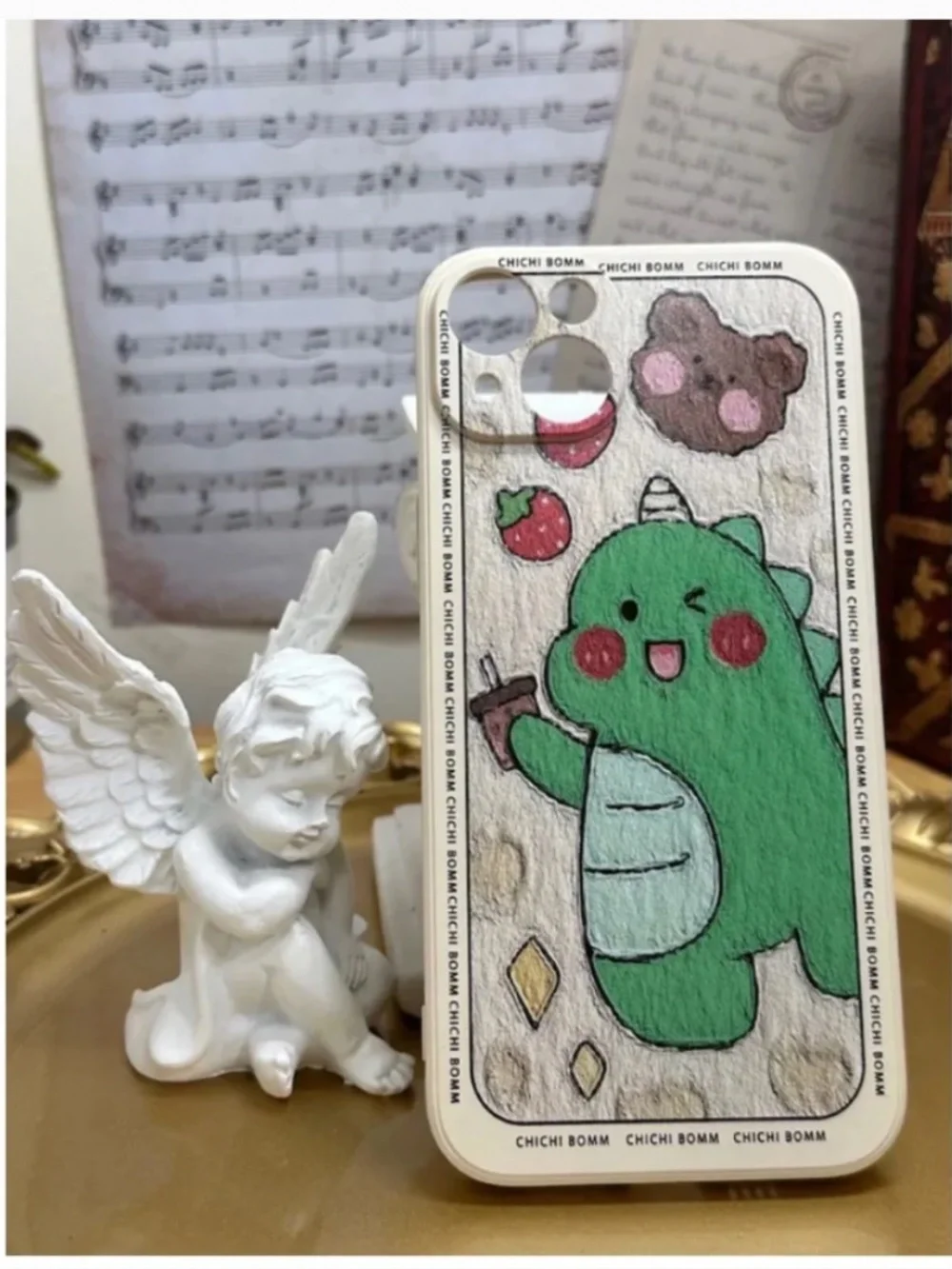3 items.iphone14 /14plus/14pro/14promax cartoon case,cute Dinosaur case
